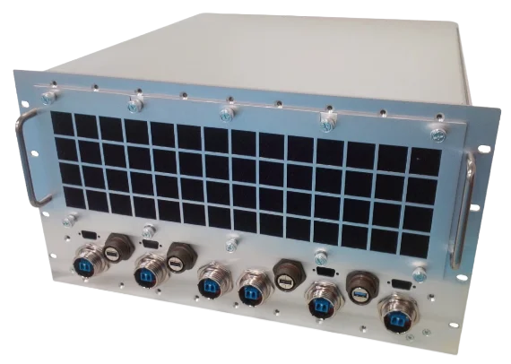 6U Rugged Rackmount front closed angle cropped low